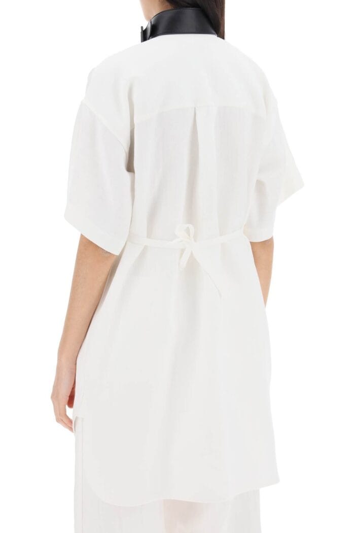 FERRAGAMO "leather Buckle Chemisier Dress