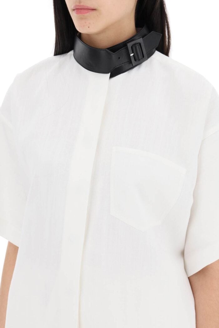 FERRAGAMO "leather Buckle Chemisier Dress