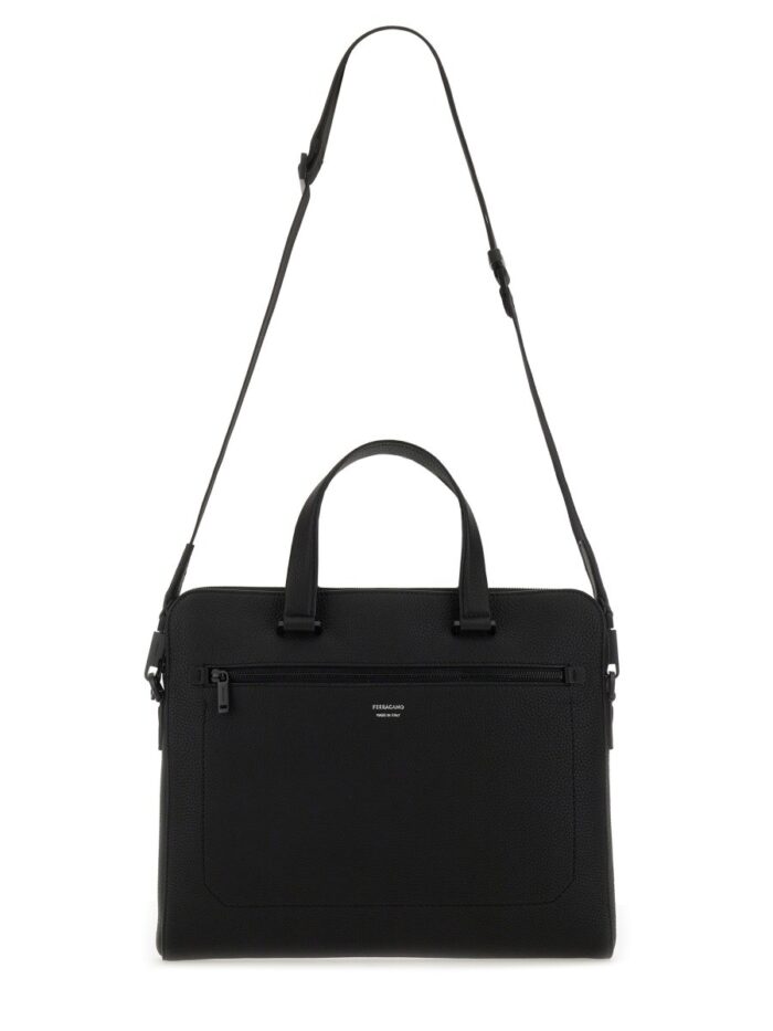 Ferragamo LEATHER BUSINESS BAG