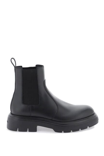 FERRAGAMO Leather Chelsea Boots