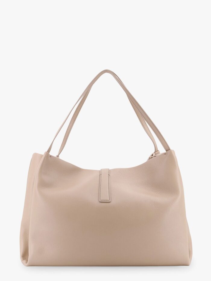 Ferragamo Leather Handbag With Metal Gancini Detail