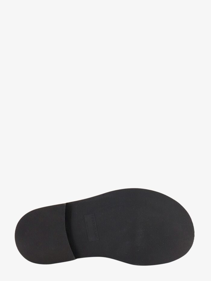 Ferragamo Leather Sandals With Embossed  Logo On The Side