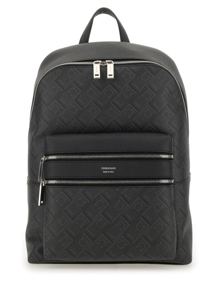 Ferragamo MONOGRAM LOGO BACKPACK