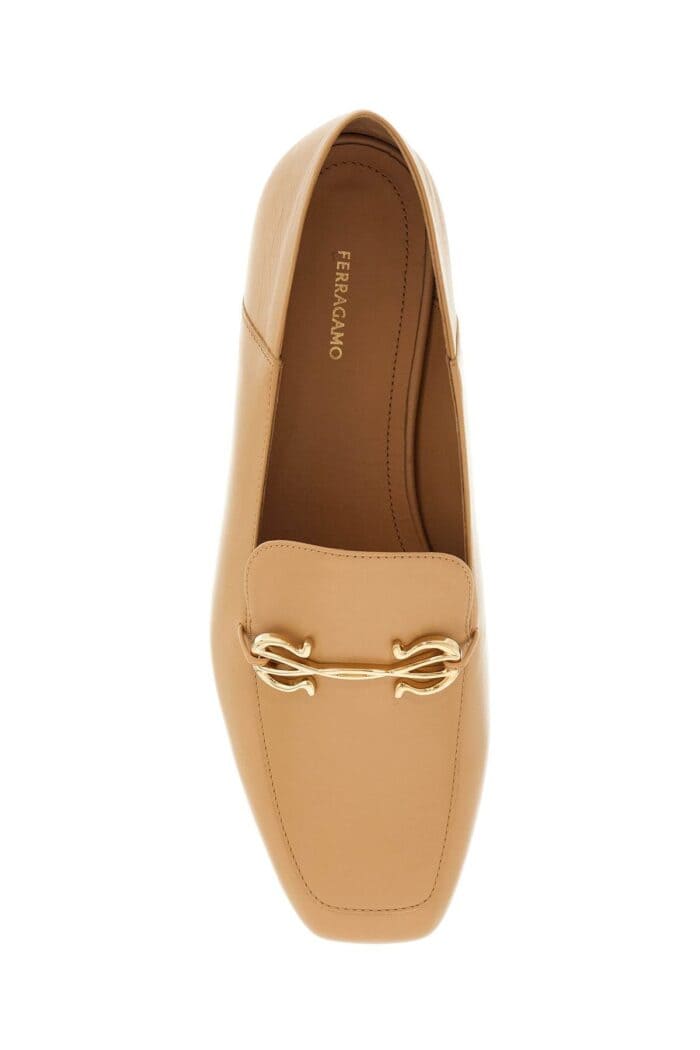 FERRAGAMO "nappa Leather Gancini Ornament