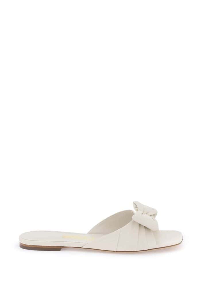 ferragamo "nappa slides with bow detail" FERRAGAMO "nappa Slides With Bow Detail"