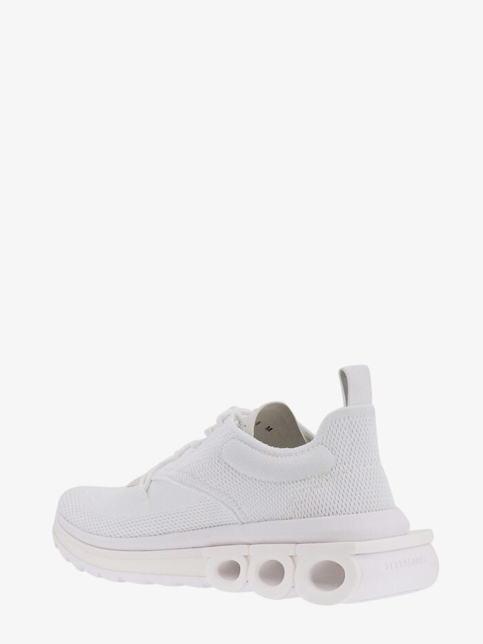 Ferragamo Nylon Sneakers With Iconic Gancini Sole