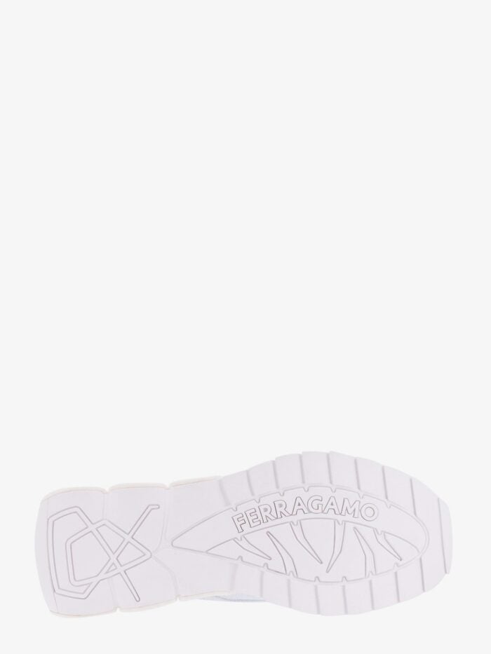 Ferragamo Nylon Sneakers With Iconic Gancini Sole
