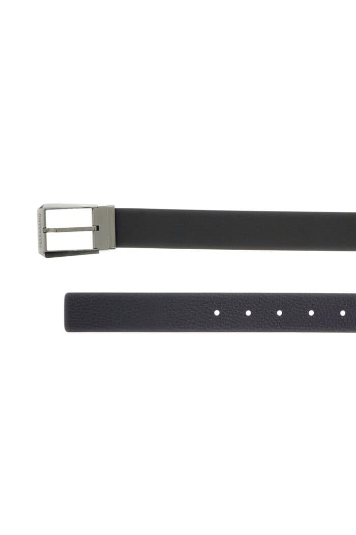 FERRAGAMO Reversible Belt With Square Buckle