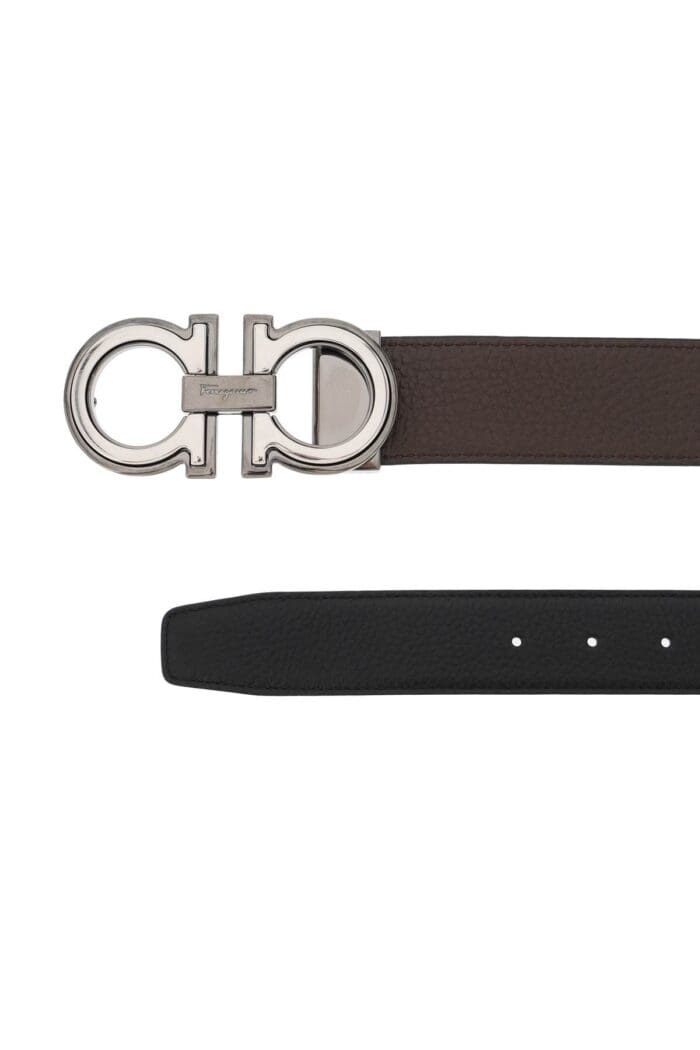 FERRAGAMO Reversible Gancini Buckle Belt