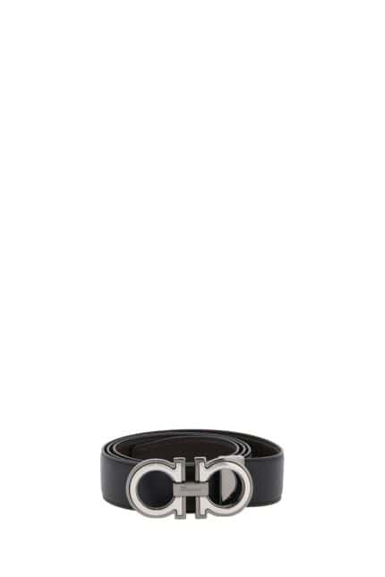 FERRAGAMO Reversible Gancini Buckle Belt