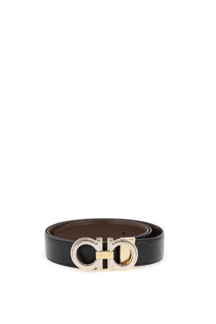 FERRAGAMO Reversible Gancini Buckle Belt