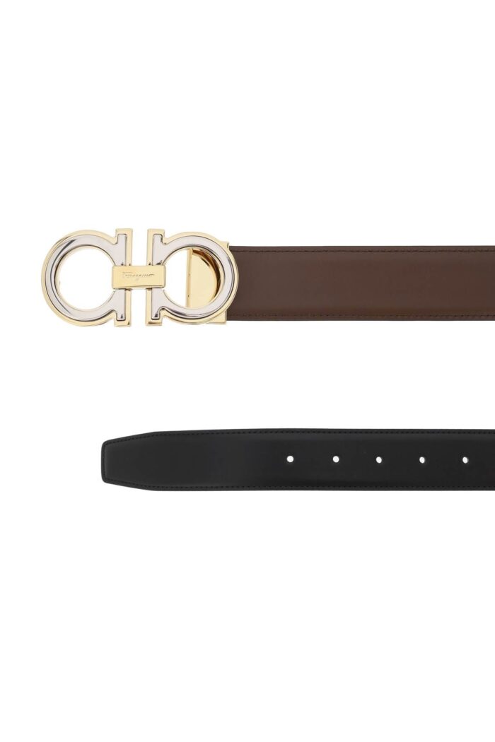 FERRAGAMO Reversible Gancini Buckle Belt