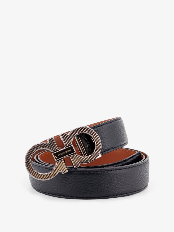 Ferragamo Reversible Leather Gancini Belt