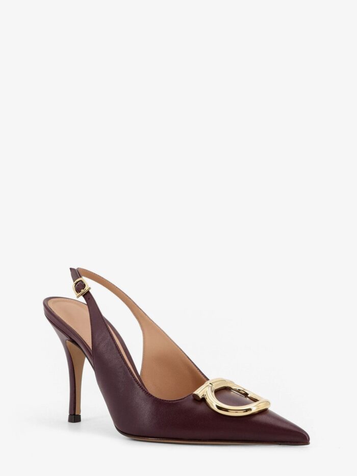 Ferragamo Sara 95 Leather Slingback Pumps