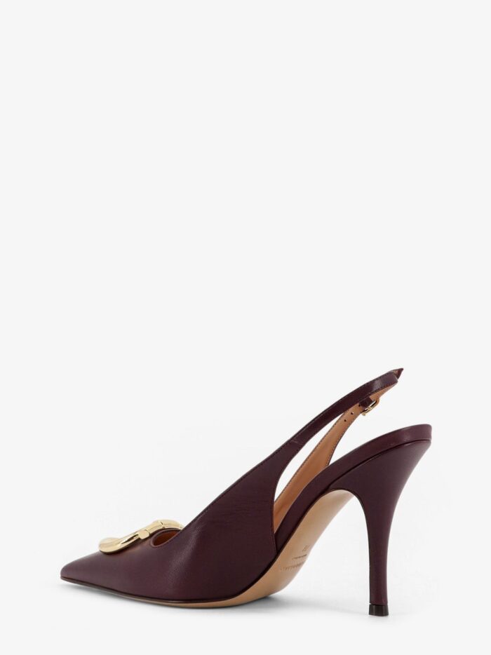 Ferragamo Sara 95 Leather Slingback Pumps