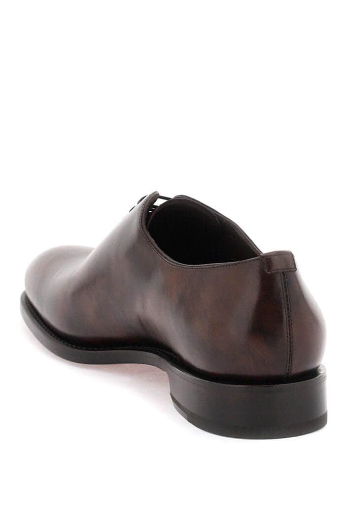 FERRAGAMO Shiny Leather Oxford Lace-ups