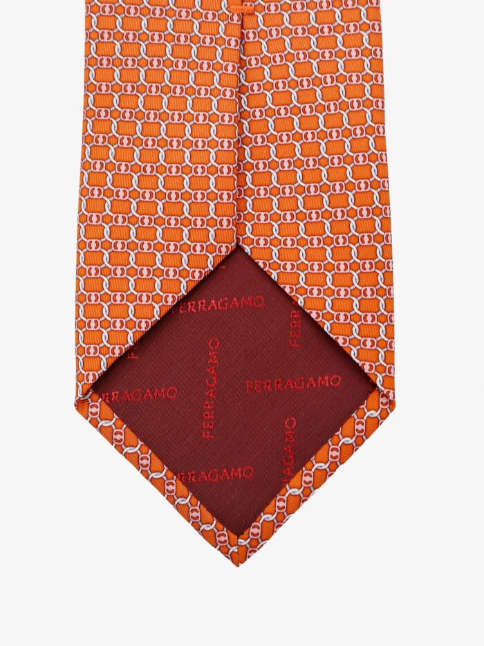 Ferragamo Silk Tie With Aida Print