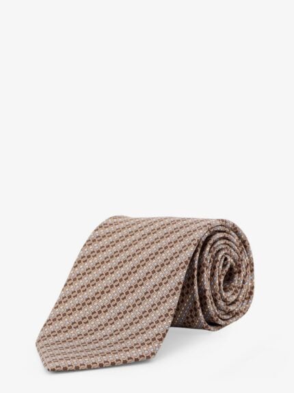 Ferragamo Silk Tie With Intreccio Motif