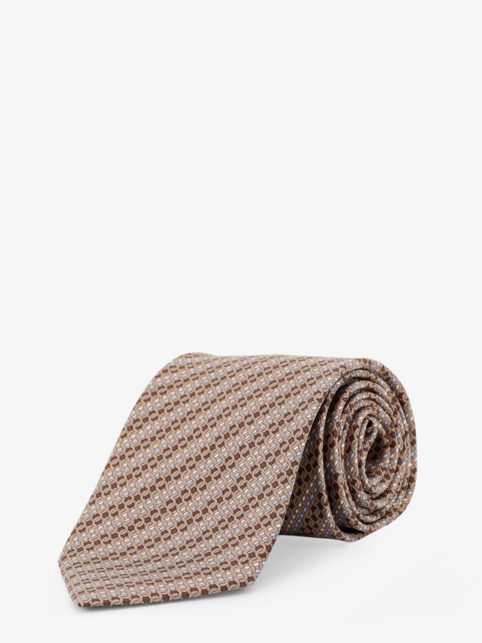 Ferragamo Silk Tie With Intreccio Motif