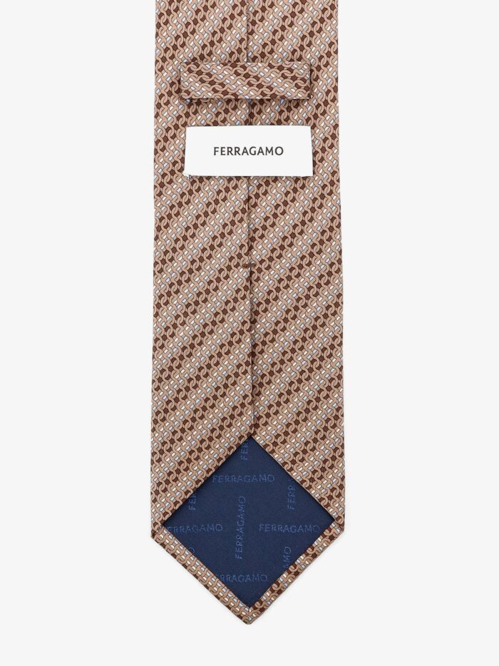 Ferragamo Silk Tie With Intreccio Motif