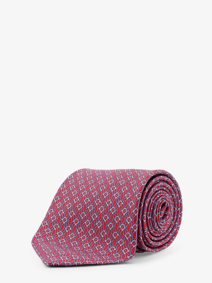 Ferragamo Silk Tie With Tetris Print