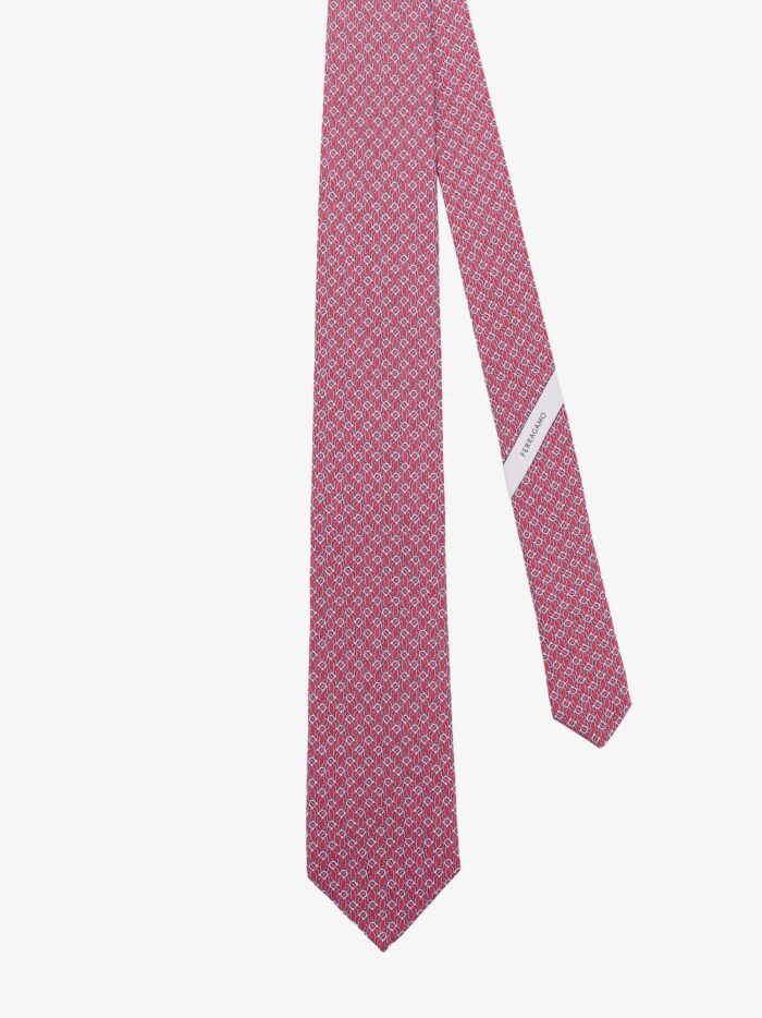 Ferragamo Silk Tie With Tetris Print