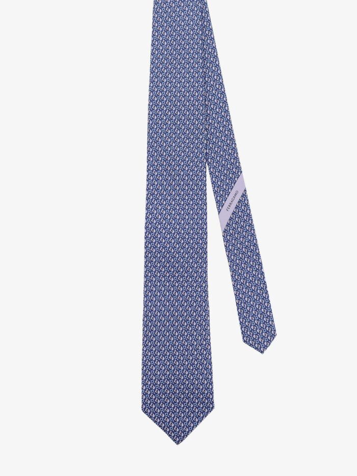 Ferragamo Silk Tie With Varenne Print