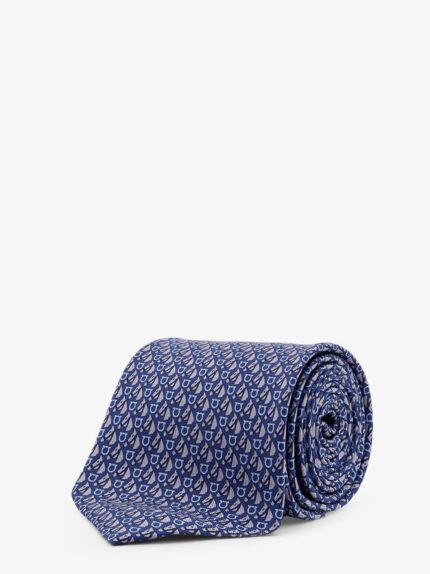 Ferragamo Silk Tie With Varenne Print