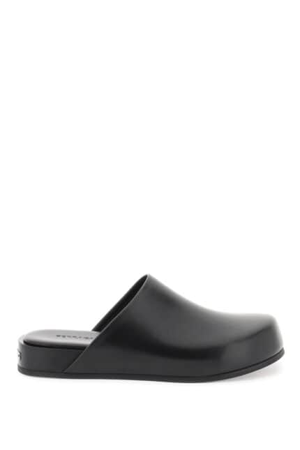 FERRAGAMO Smooth Leather Clogs