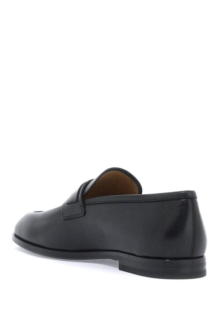 FERRAGAMO Smooth Leather Loafers With Gancini