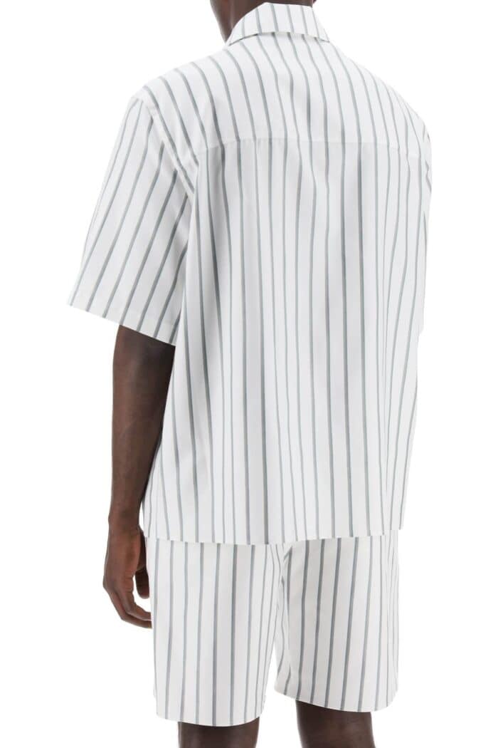 FERRAGAMO Striped Bowling Shirt With Button