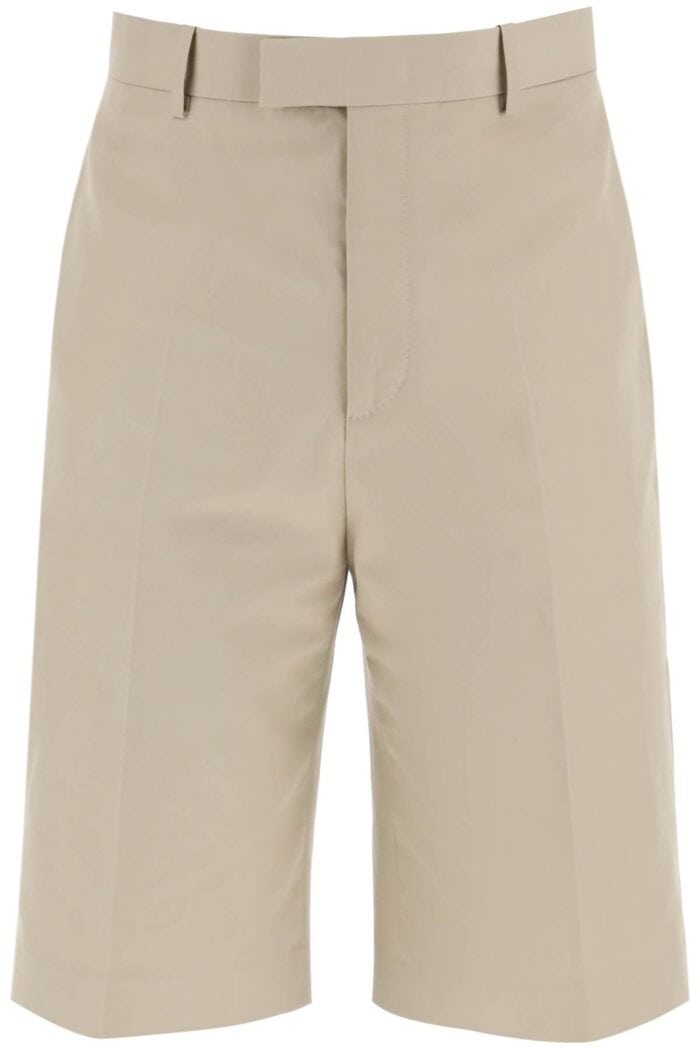 FERRAGAMO Tailored Canvas Bermuda Shorts