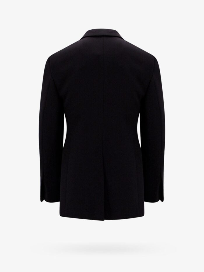 Ferragamo Wool Blazer With Satin Profiles