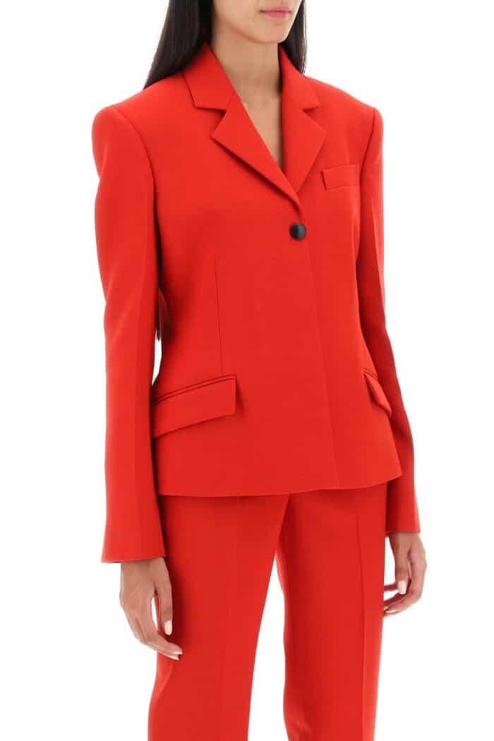 FERRAGAMO Wool Natt Shaped Blazer