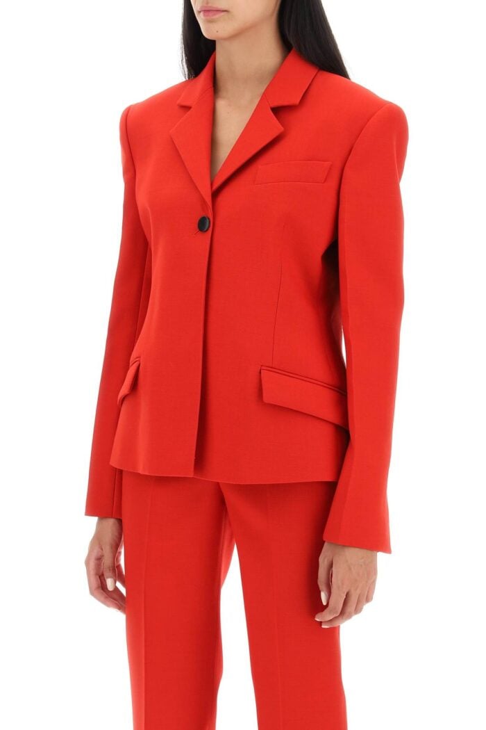 FERRAGAMO Wool Natt Shaped Blazer