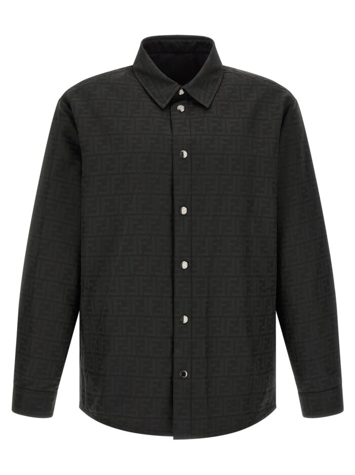 fendi 'ff' jacquard overshirt Fendi 'FF' Jacquard Overshirt