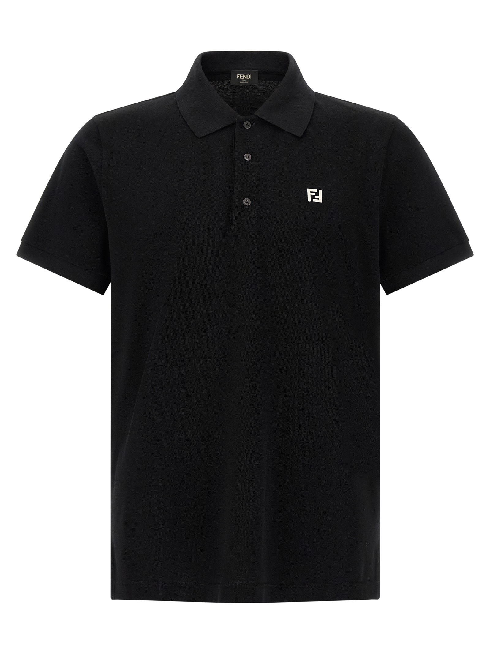 Fendi FF Metallic Logo Polo Shirt
