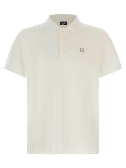 Fendi FF Metallic Logo Polo Shirt
