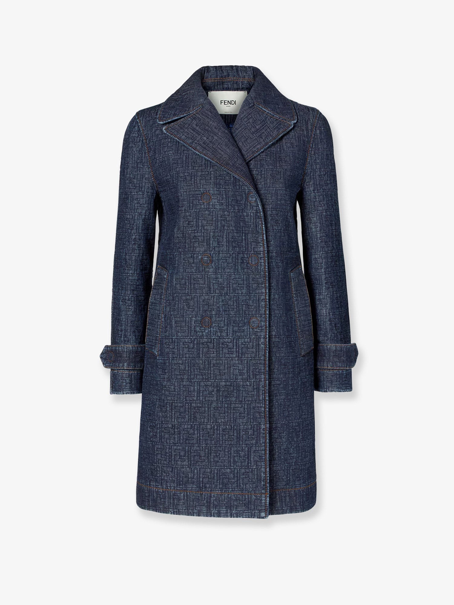 Fendi Ff Padded Denim Caban