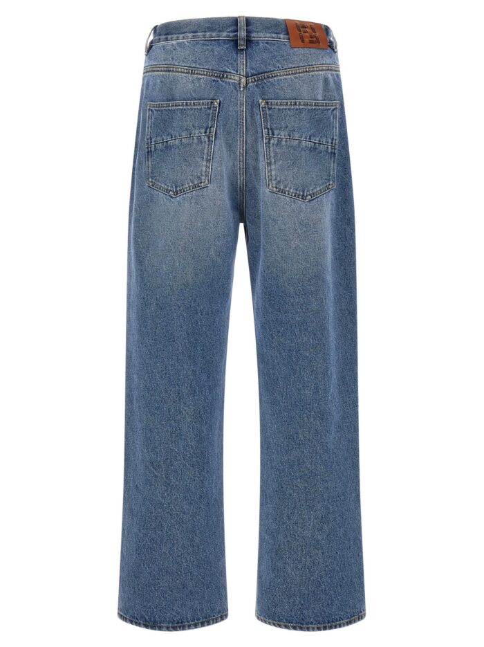 Fendi 'FF' Patch Jeans Saddlery