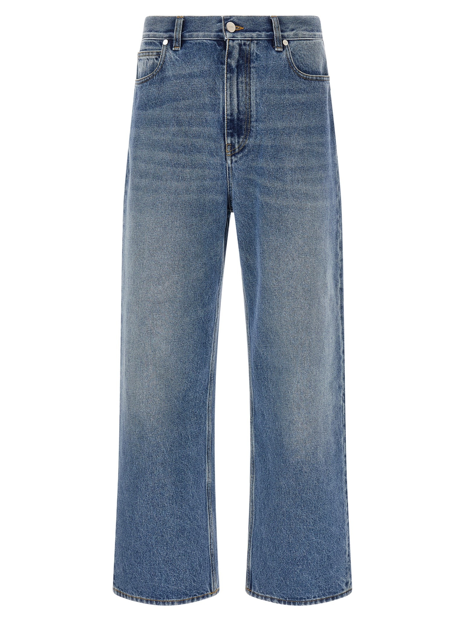 Fendi 'FF' Patch Jeans Saddlery