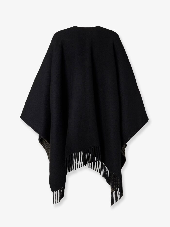 Fendi FF Pumpkin Wool And Cashmere Cape