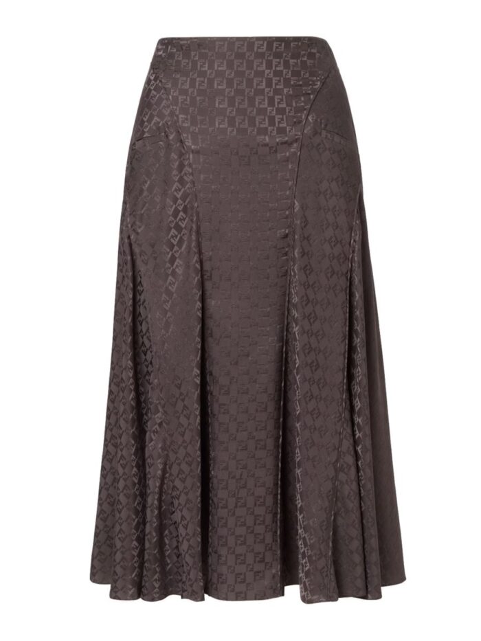 fendi ff silk skirt Fendi Ff Silk Skirt