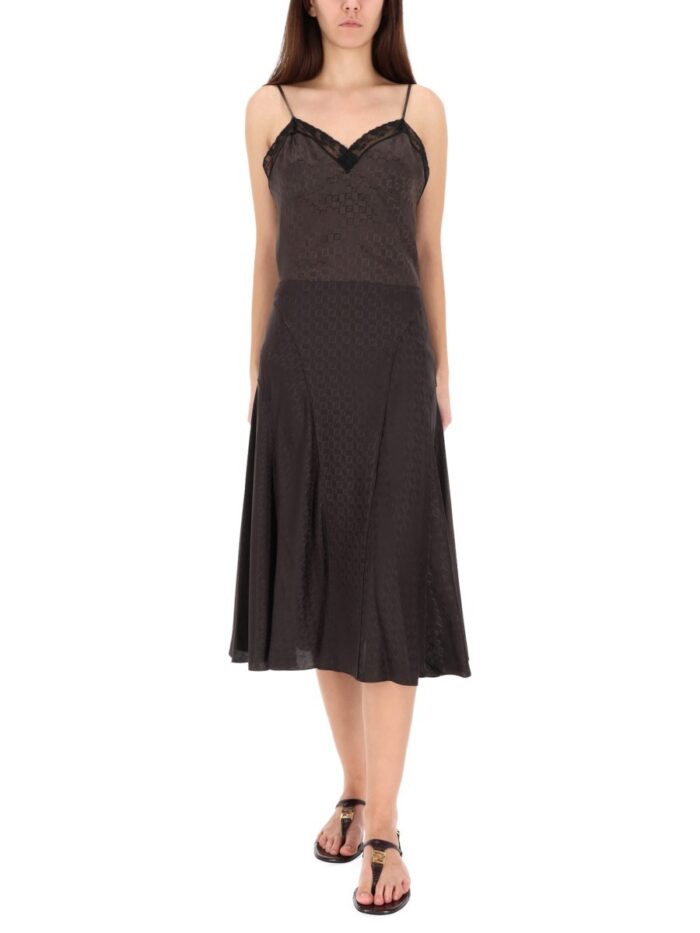 Fendi Ff Silk Skirt