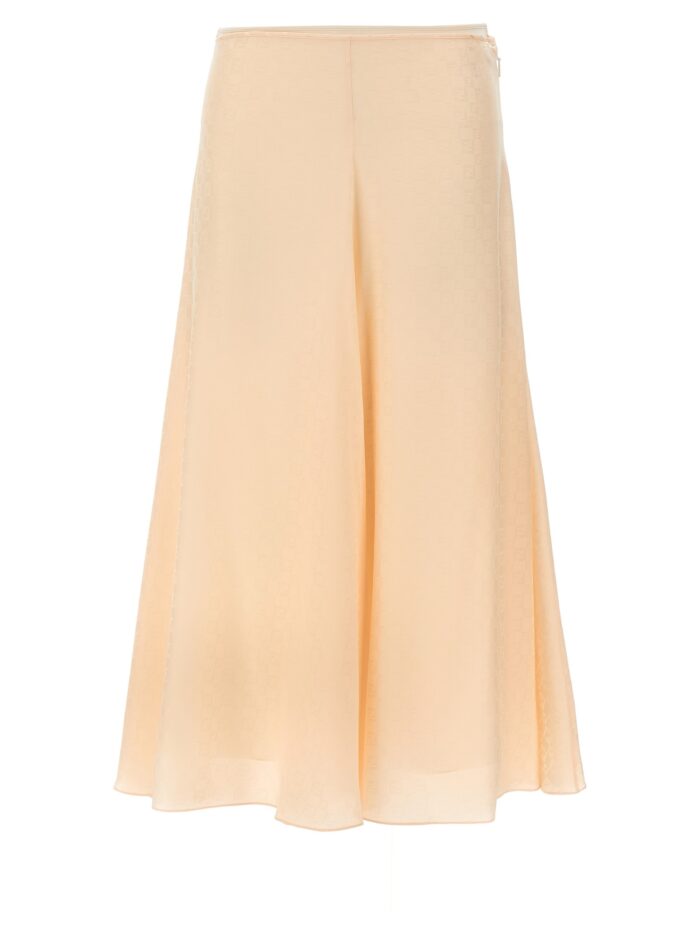 fendi ff silk skirt Fendi FF Silk Skirt