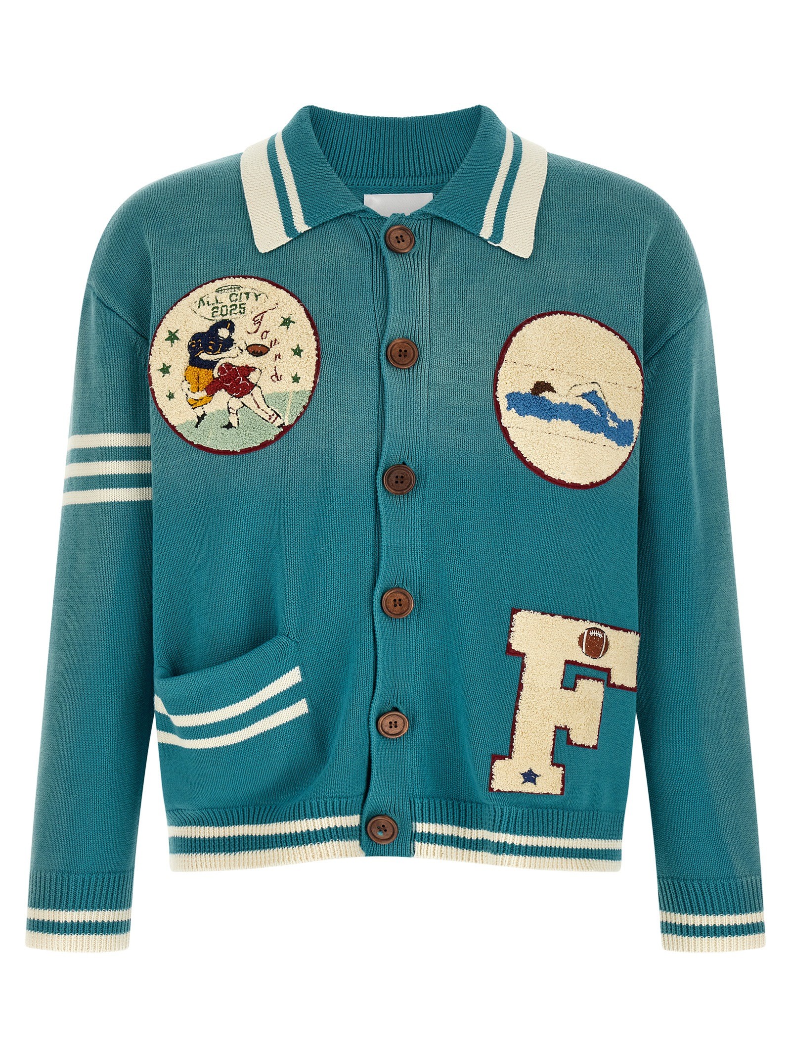 FOUND 'Fin Varsity' Cardigan