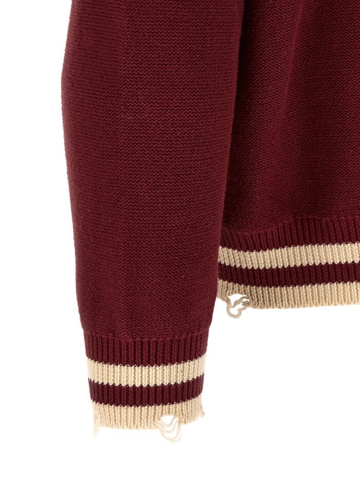 FOUND 'Fin Varsity' Collared Cardigan