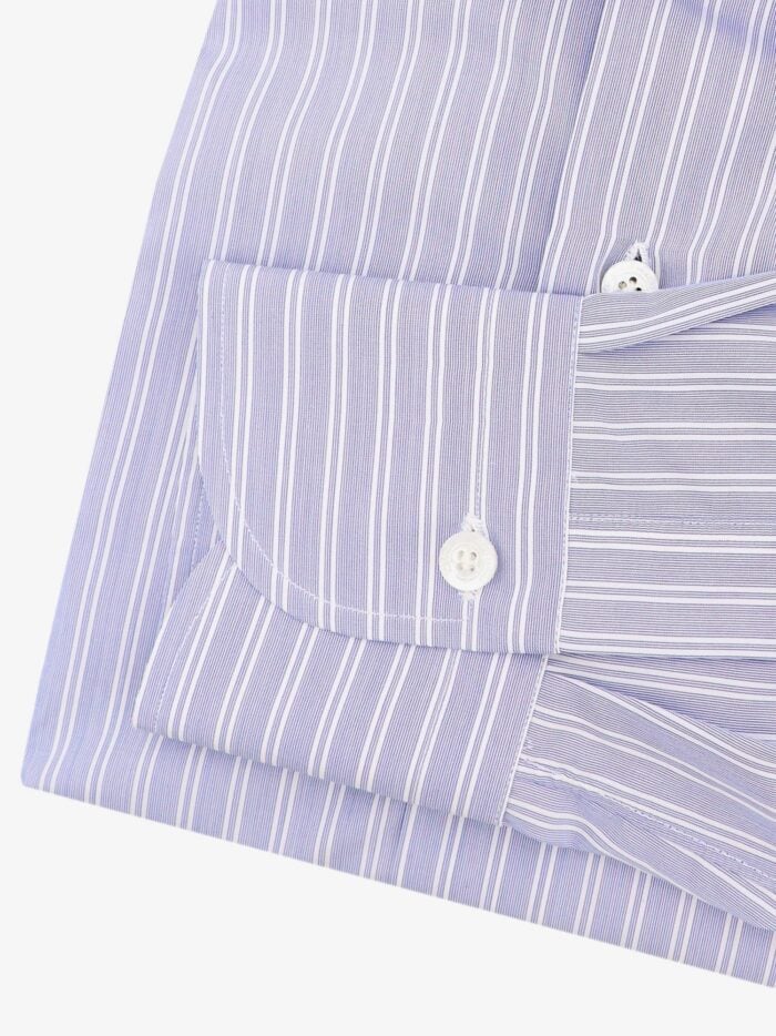 FINAMORE Cotton Shirt With Striped Motif
