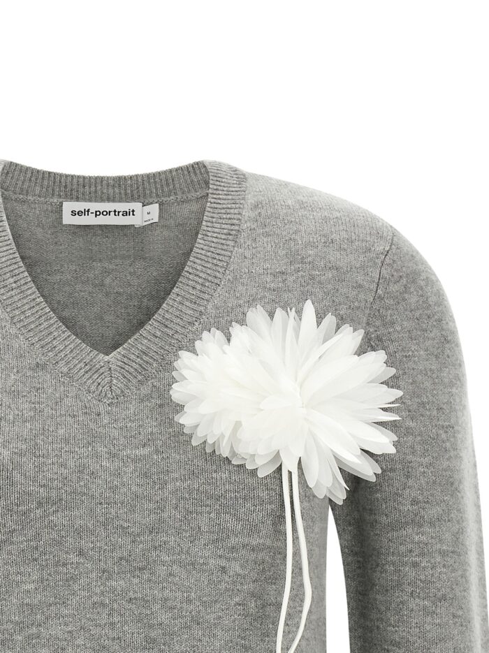 SELF PORTRAIT Fiore Pin Sweater
