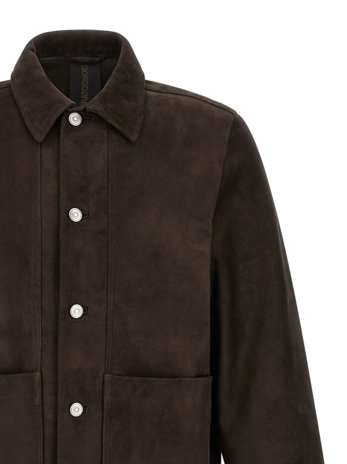 GIORGIO BRATO Fiore Suede Jacket